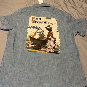 Polo sportsman denim shirt